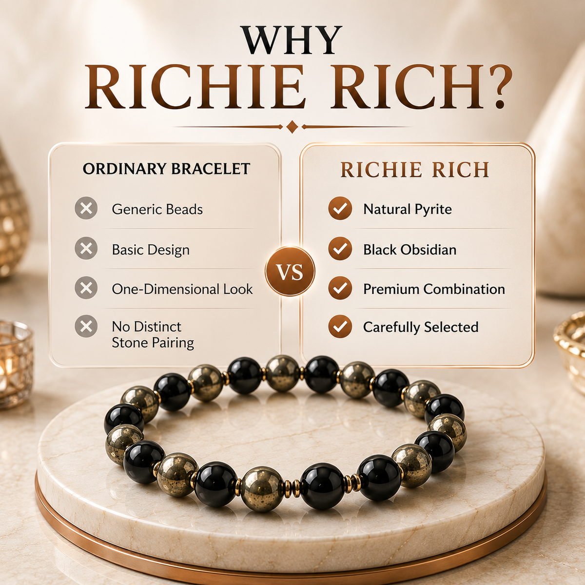 Richie Rich™ Pyrite Wealth Bracelet