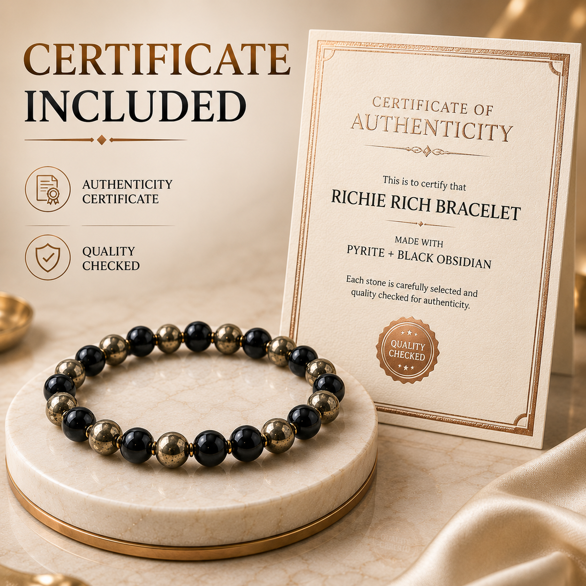 Richie Rich™ Pyrite Wealth Bracelet