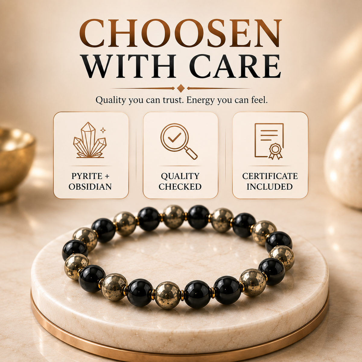 Richie Rich™ Pyrite Wealth Bracelet