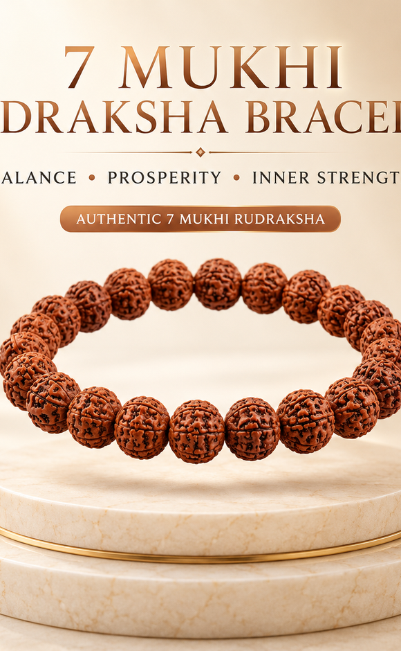 7 Mukhi Rudraksha™ Prosperity & Balance Bracelet