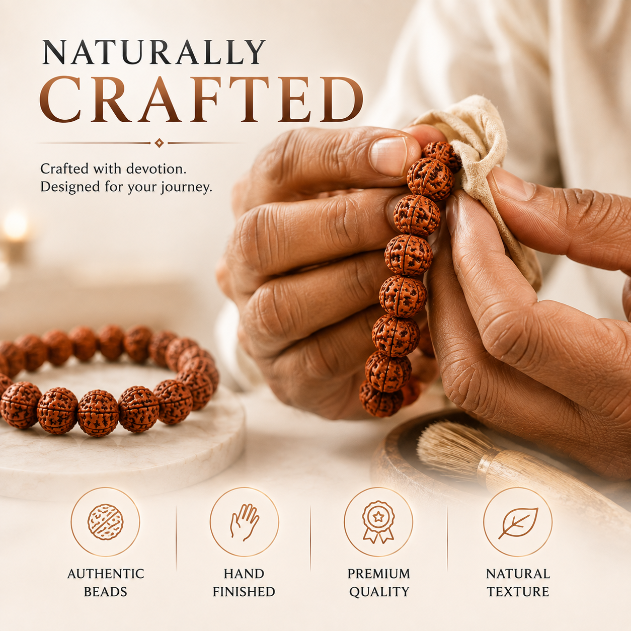 7 Mukhi Rudraksha Bracelet – Authentic Rudraksha for Balance & Prosperity