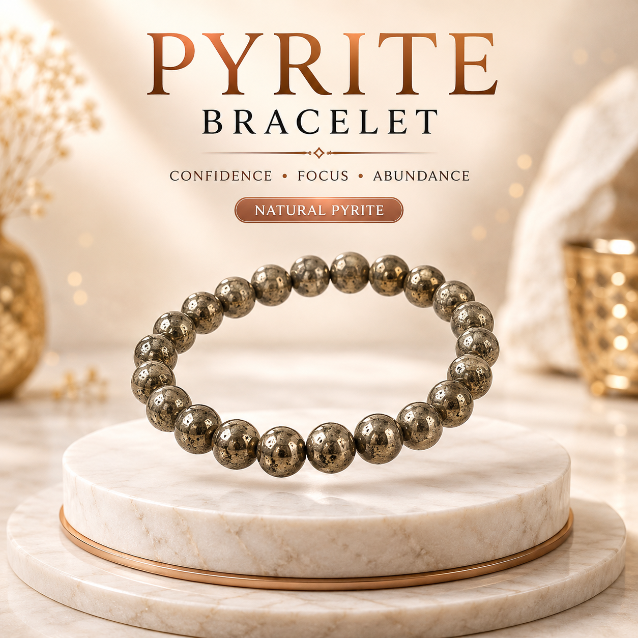 Natural Pyrite Bracelet