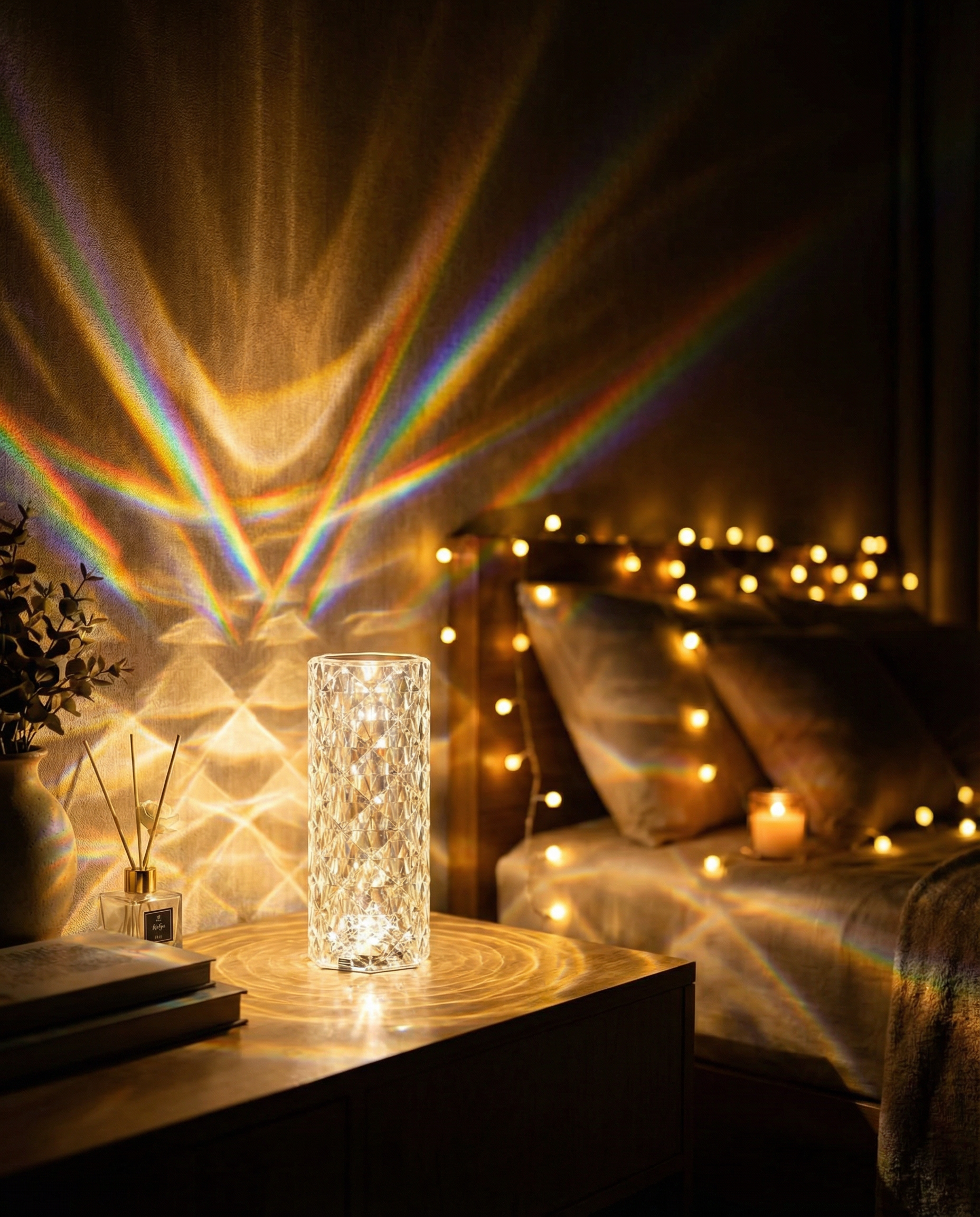 PrismGlow™ Crystal LED Mood Lamp