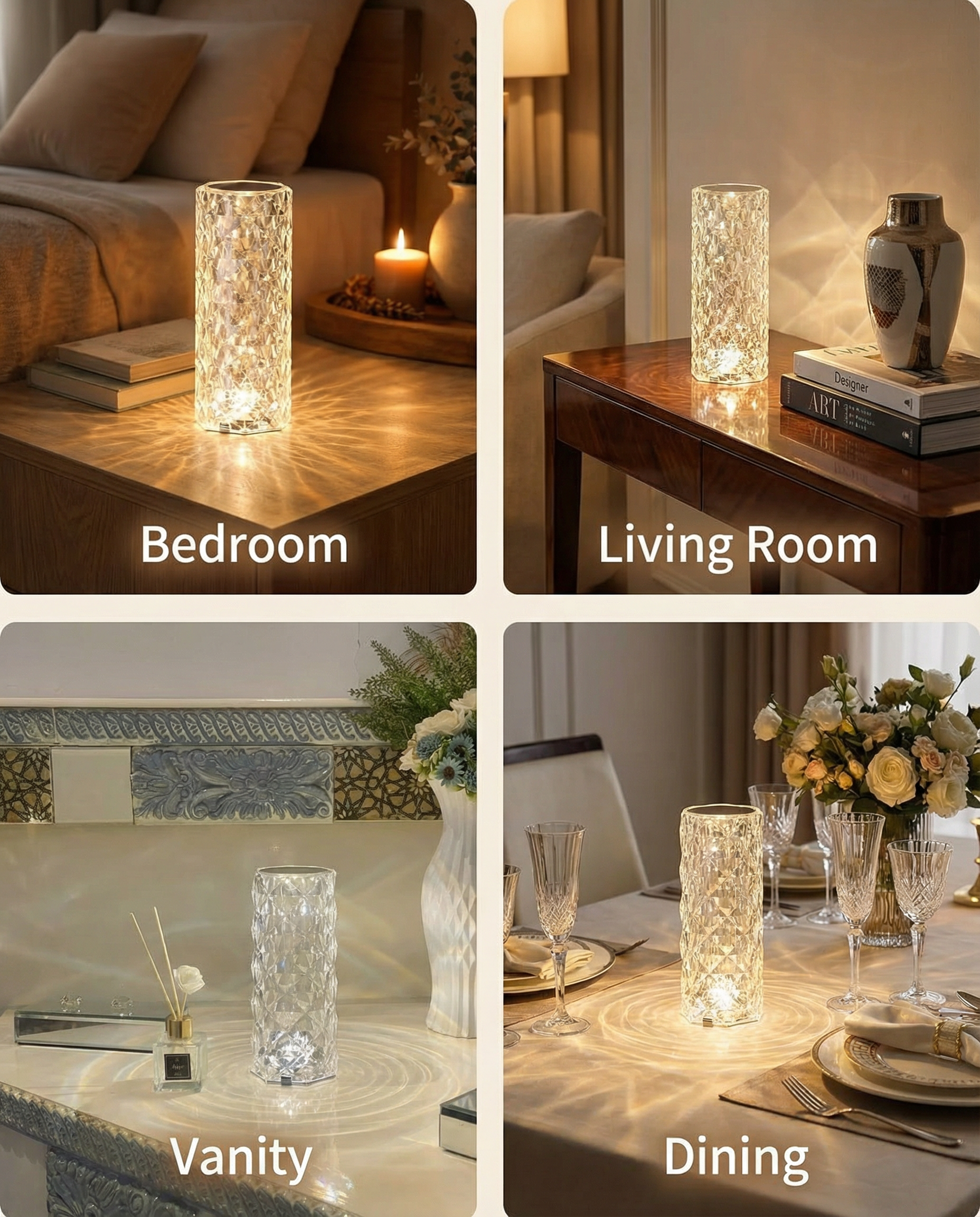 PrismGlow™ Crystal LED Mood Lamp