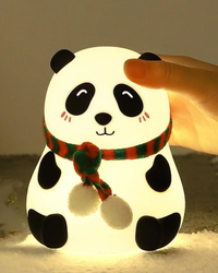 GlowPanda™ LED Night Light – Soft Touch Bedside Lamp