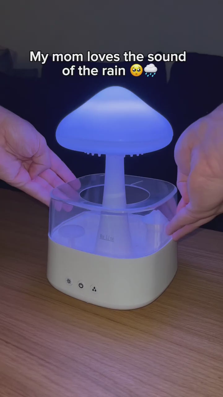 RainGlow™ Rain Cloud Humidifier & LED Mood Lamp
