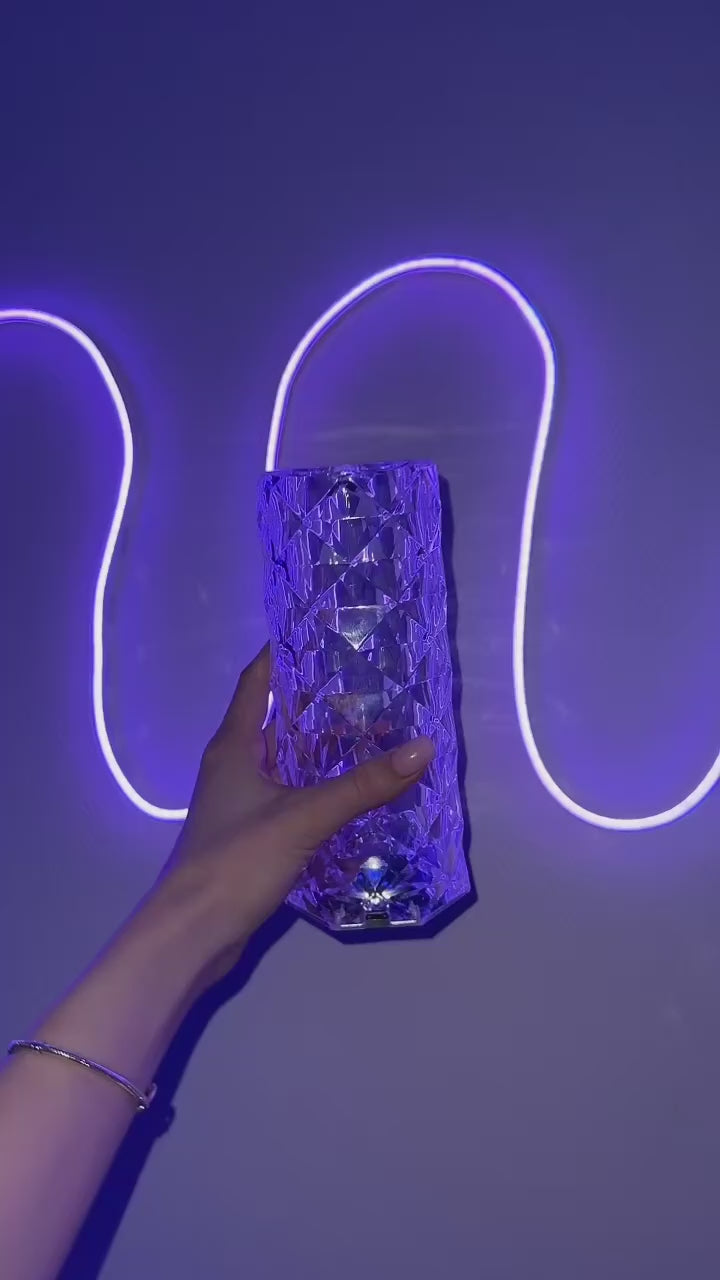 PrismGlow™ Crystal LED Mood Lamp
